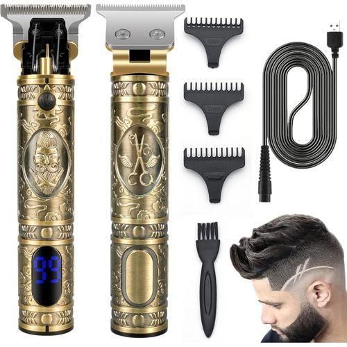 USB Cordless Hair Clipper Trimmer Beard Electric Professional Haircut Dragon Monster Rechargeable ABS Vintage Metal Shaving Machine clippers Wireless Barber