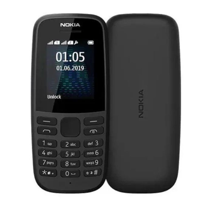 Nokia 105 Original Nokia (Dual SIM) Long-lasting battery  Phone 800 mAh 1.77`` Dual SIM Cards Unlocked Cheap Durable Brand New Phone Classic Feature phone kabambe/ Featured phone katululu