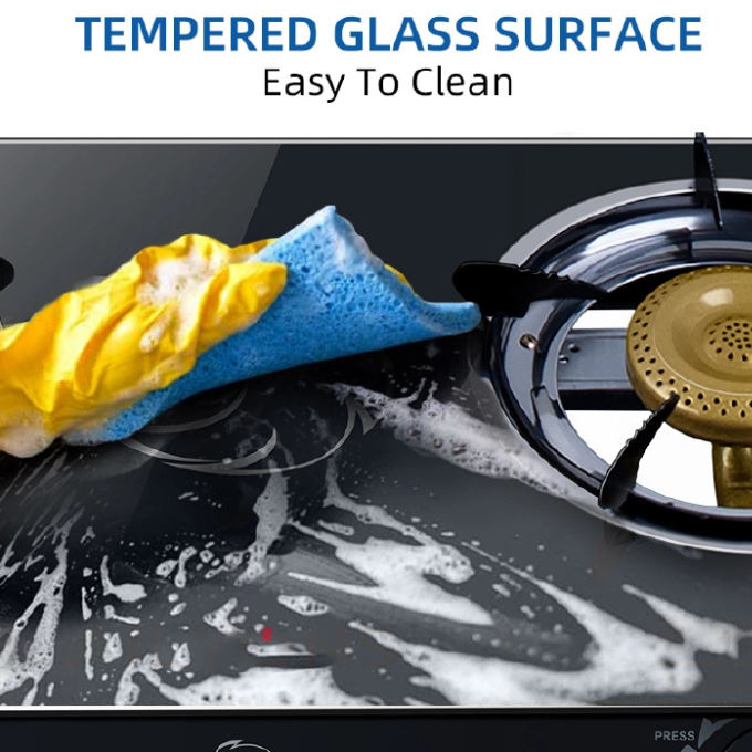 AILYONS GS014-1/GS005A-1 Glass Top Infrared Double Burner Gas stove Super Infrared Heater Saving Gas cooker/ 2300W Double Cooking Plate Stove Gas Ring Hot Plate Cooker【HOT】