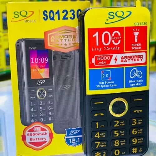 (SPECIAL OFFER ) NEW SQ 1230 PHONE With Armored battery 5000mAh,Super Touch, Bluetooth Speaker And 2.0''Big Screen 3D Optical Lens Button/featured phone