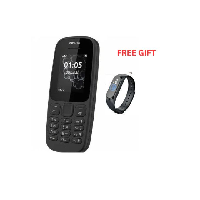 Nokia 105 Original Nokia (Dual SIM) Long-lasting battery  Phone 800 mAh 1.77`` Dual SIM Cards Unlocked Cheap Durable Brand New Phone Classic Feature phone kabambe/ Featured phone katululu
