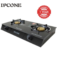 IPCONE 2 Gas Cooker 02 Glass Top Double Burner Gas stove【flowers pattern random】gas cooker 【hot】gas cooker/stove gas cooker cooking gas cooker burner gas cooker stainless