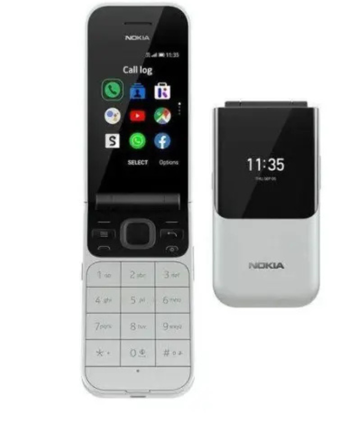 Nokia 2720 Flip Mobile, Mobile Phone, Dual Screen, Equipped with 4G Internet - Long Battery Life - Compact and Strong Dual Sim Card 4 GB Internal Memory, 512 MB RAM, Dual SIM