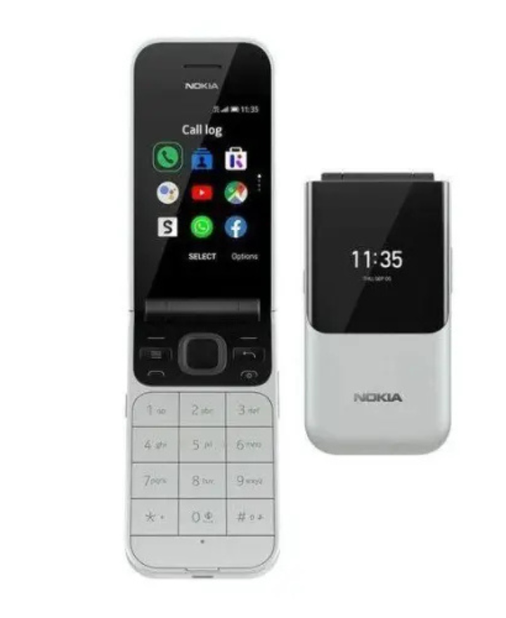 Nokia 2720 Flip Mobile, Mobile Phone, Dual Screen, Equipped with 4G Internet - Long Battery Life - Compact and Strong Dual Sim Card 4 GB Internal Memory, 512 MB RAM, Dual SIM