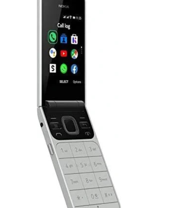 Nokia 2720 Flip Mobile, Mobile Phone, Dual Screen, Equipped with 4G Internet - Long Battery Life - Compact and Strong Dual Sim Card 4 GB Internal Memory, 512 MB RAM, kabambe/katululu/mulika mwizi/