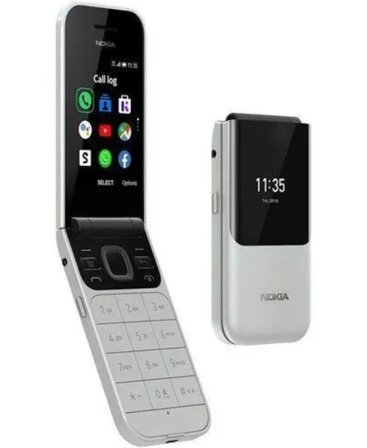 Nokia 2720 Flip Mobile, Mobile Phone, Dual Screen, Equipped with 4G Internet - Long Battery Life - Compact and Strong Dual Sim Card 4 GB Internal Memory, 512 MB RAM, Dual SIM