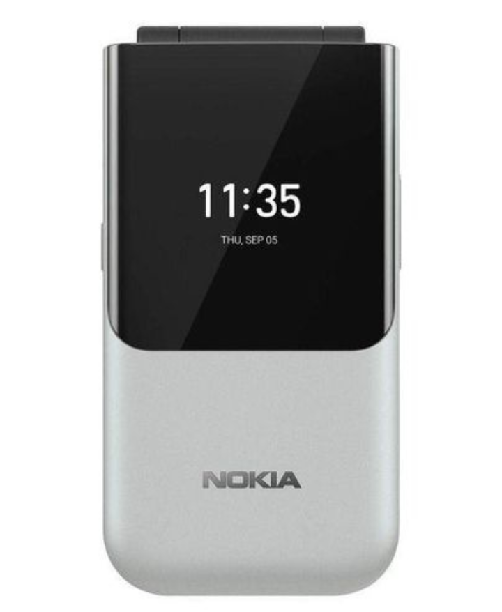 Nokia 2720 Flip Mobile, Mobile Phone, Dual Screen, Equipped with 4G Internet - Long Battery Life - Compact and Strong Dual Sim Card 4 GB Internal Memory, 512 MB RAM, kabambe/katululu/mulika mwizi/