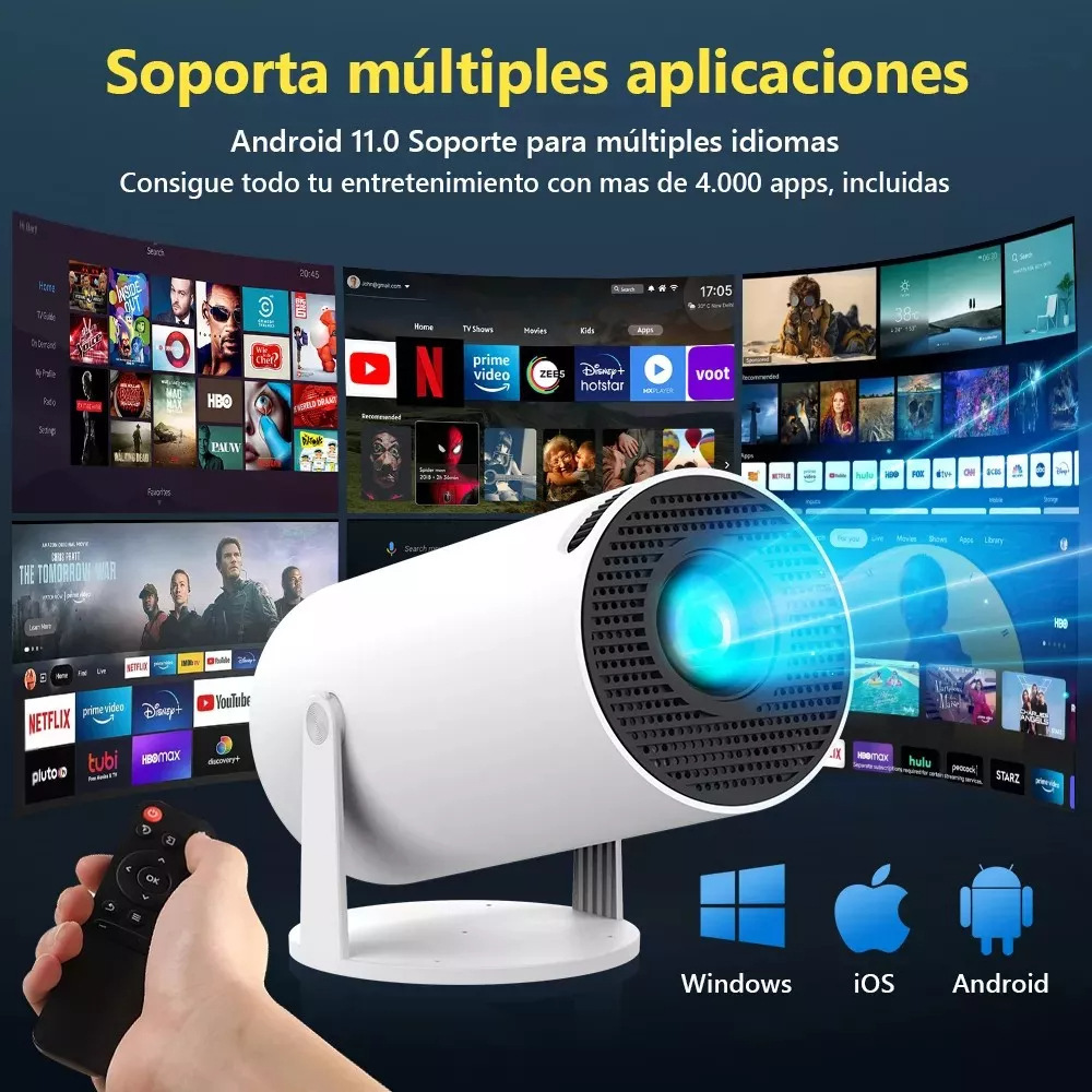 Gimbal Projector — Home Ultra-HD Wall Projection — Portable Projector