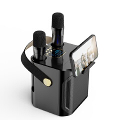 Bluetooth Speaker — Outdoor Karaoke System | High-Volume Speaker with Dual Microphones — All-in-One Home Karaoke Unit