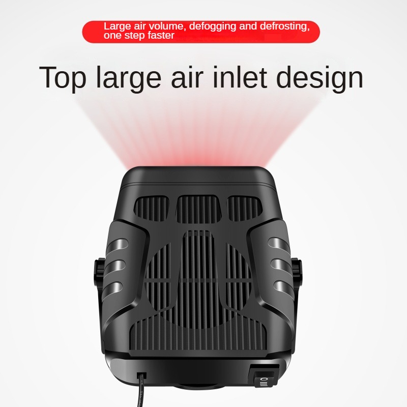 Universal 12V/24V Powered Heater — Vehicle-Specific Electric Fan & Warmer. Features Dual Hot and Cold Air Modes, Supporting Both Defogging and Defrosting.