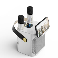 Bluetooth Speaker — Outdoor Karaoke System | High-Volume Speaker with Dual Microphones — All-in-One Home Karaoke Unit