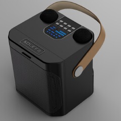 Bluetooth Speaker — Outdoor Karaoke System | High-Volume Speaker with Dual Microphones — All-in-One Home Karaoke Unit