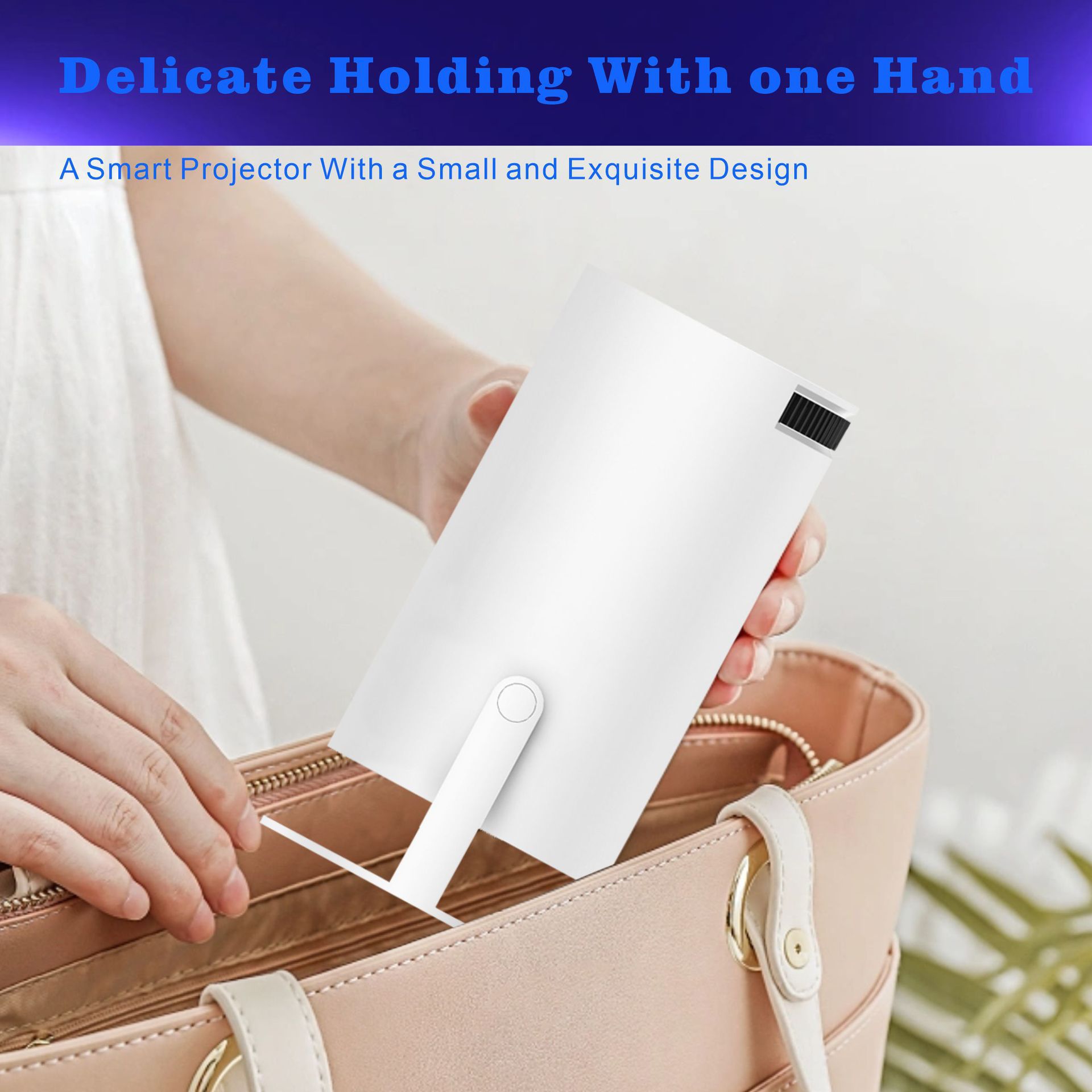 Portable Mini LED Projector 1080P HD Video Projector for Home Cinema Movie Gaming Bedroom