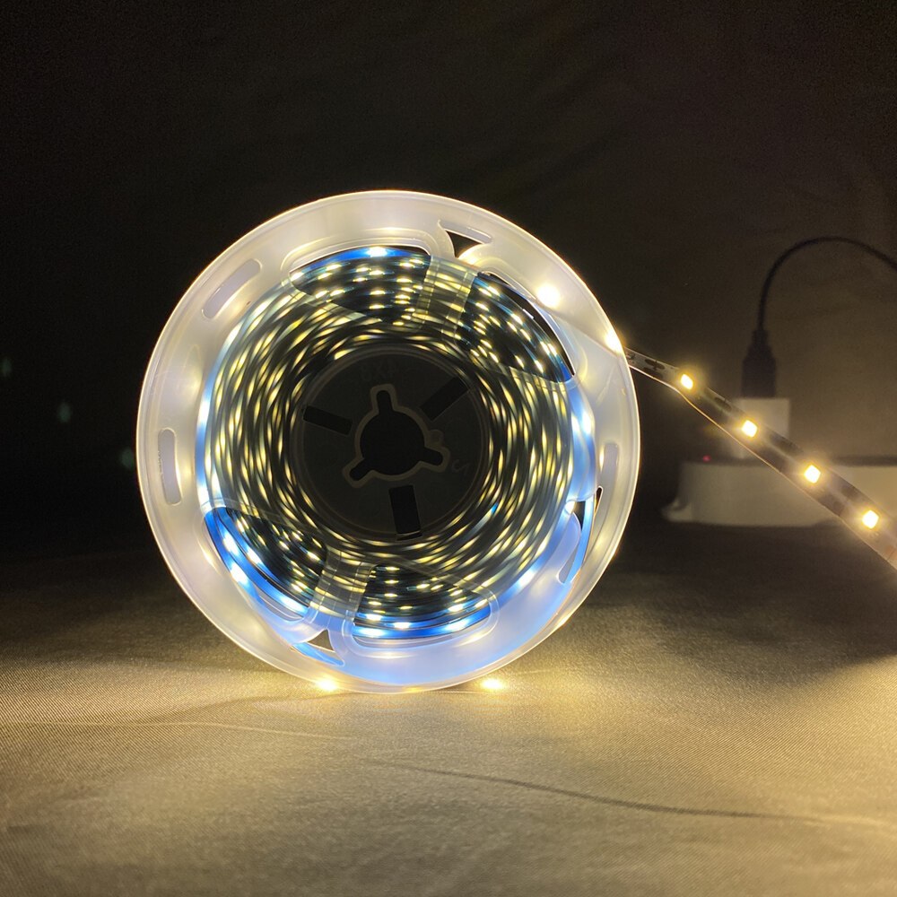 DC 5V USB LED Strips light White/Warm White Tira TV Background Lighting Tape Home Decor Lamp 2m
