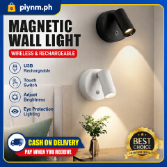 USB Rechargeable Magnetic LED Touch Wall Light Wireless Cabinet Spotlight Night Light