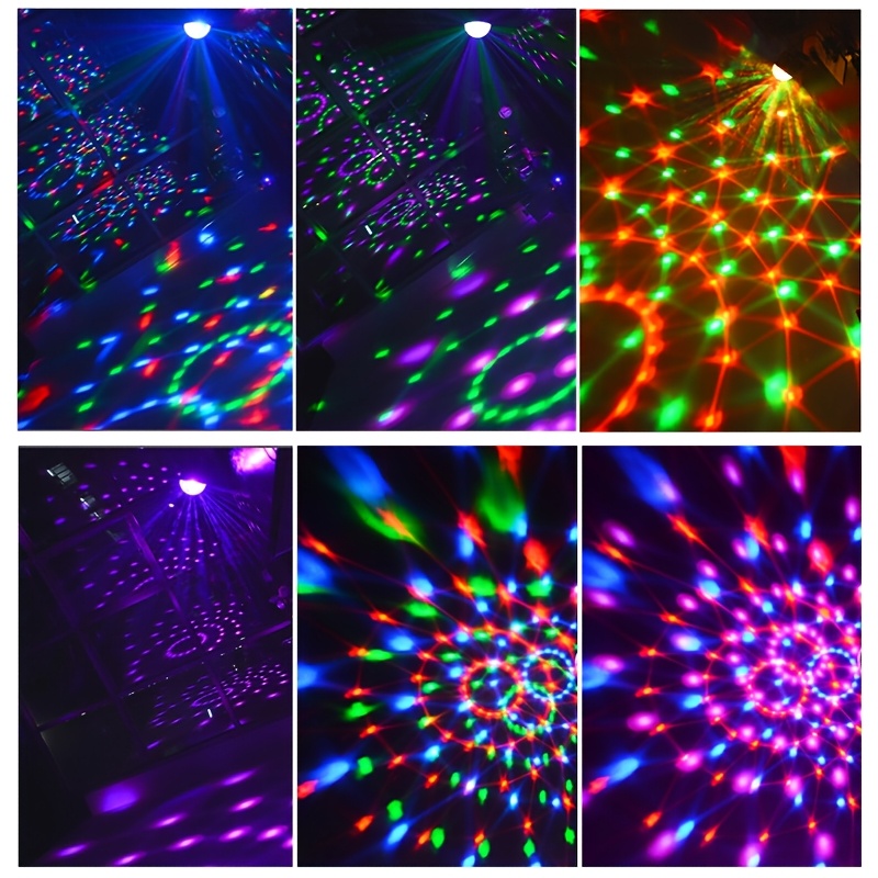 RGB Lights 1 Pack USB Disco Projector Light, Cool LED Mini Disco Mood Light, That Change with The Music, Usb-Powered for Convenience And Ease, Perfect for Family Dinners, Parties, And Birthday Celebra