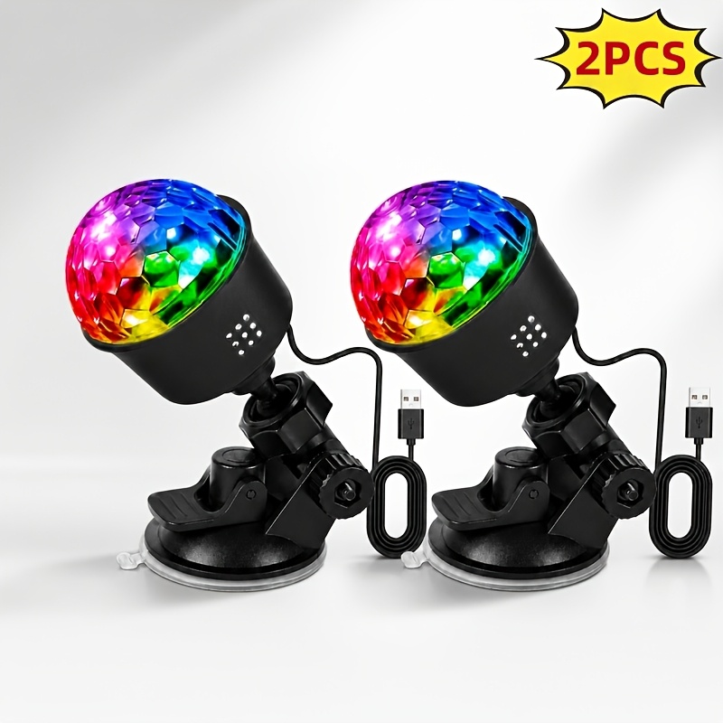 RGB Lights 1 Pack USB Disco Projector Light, Cool LED Mini Disco Mood Light, That Change with The Music, Usb-Powered for Convenience And Ease, Perfect for Family Dinners, Parties, And Birthday Celebra
