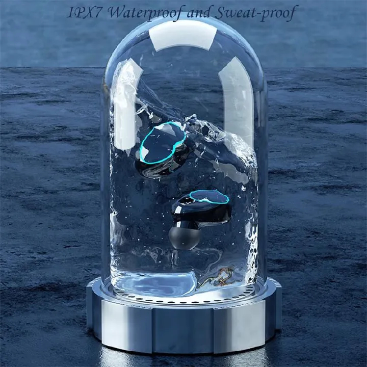 BEST SAMSUNG F9-5 TWS Wireless Bluetooth Earphone V5.3 Earpods Deep Bass & Clear Treble LED Display Wireless Earphones With HI-FI Stereo Sound Sports Waterproof Earbuds Headsets Noise Reduction