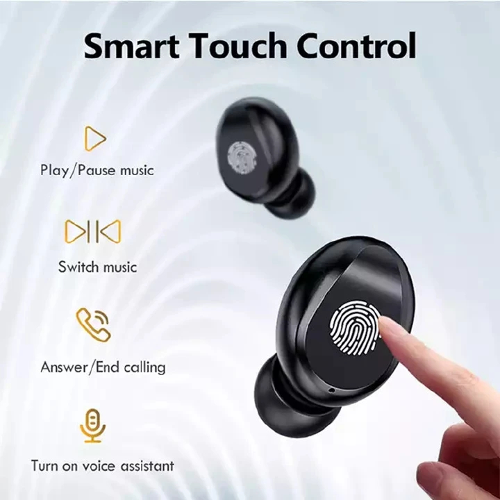 BEST SAMSUNG F9-5 TWS Wireless Bluetooth Earphone V5.3 Earpods Deep Bass & Clear Treble LED Display Wireless Earphones With HI-FI Stereo Sound Sports Waterproof Earbuds Headsets Noise Reduction