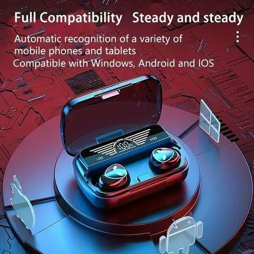 Original M20TWS Wireless Bluetooth Earphone,Quality Earpods,Bass Earbuds,Sports Earphones,Headphones, Mini True Wireless Stereo Earpods, Noise Cancelling Earbuds With LED Digital earPods Display