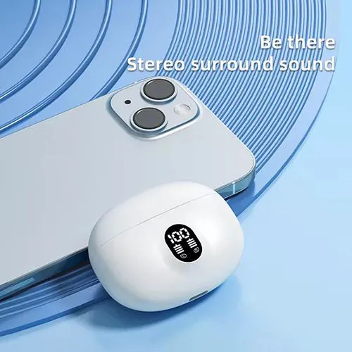 Best Arrived Wireless Bluetooth Earphones BT5.3, Deep Bass Earbuds With Battery Display,Long battery Headphones, Wireless Bluetooth Earpods With 4-H Playtime, Touch Control Earplugs For Smart Phone