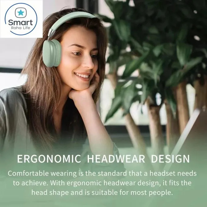 ORIGINAL ORAIMO P9 PRO MAX Wireless Headphones,Deep Bass Bluetooth Headphones,Wireless Noise Cancelling Headset with Microphone, Hi-Fi Sound, 40H Playtime, Foldable Design for Travel, Work, and Music