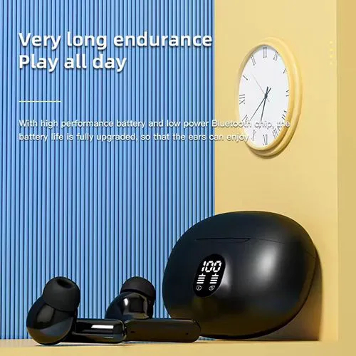 Best Arrived Wireless Bluetooth Earphones BT5.3, Deep Bass Earbuds With Battery Display,Long battery Headphones, Wireless Bluetooth Earpods With 4-H Playtime, Touch Control Earplugs For Smart Phone