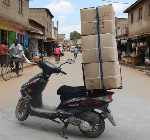 Motorcycle & Bicycle Tie Down Strap, Elastic Luggage Rope with Hooks | Kamba ya Kufunga vya Pikipiki na Baiskeli