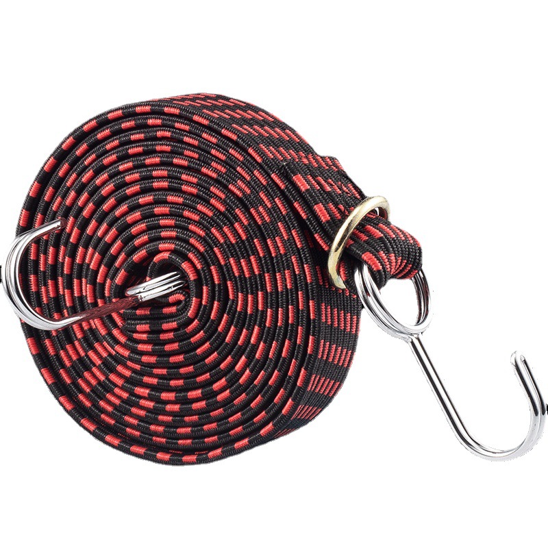 Motorcycle & Bicycle Tie Down Strap, Elastic Luggage Rope with Hooks | Kamba ya Kufunga vya Pikipiki na Baiskeli
