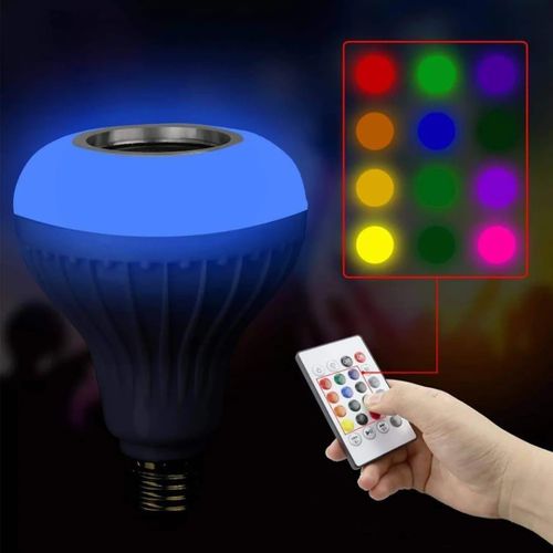 Double Base Wireless Bluetooth Speaker Bulb APP Control LED Lamp Smart Light Music Player Audio Remote Control Subwoofer Speaker Systems
