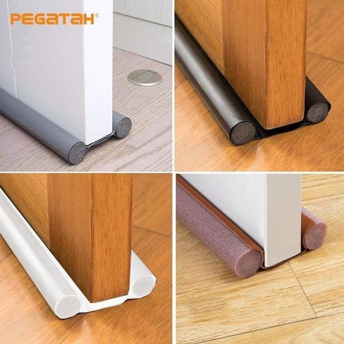 Waterproof door Sealer, Draught Excluder Stopper Door Bottom Guard Double Silicone Rubber Seal Dustproof Soundproof