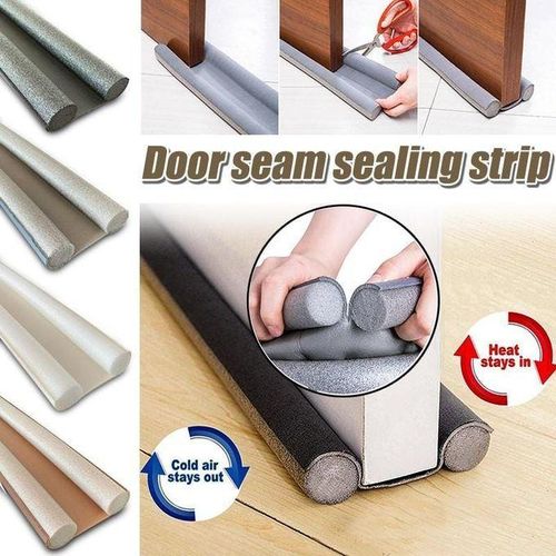 Waterproof door Sealer, Draught Excluder Stopper Door Bottom Guard Double Silicone Rubber Seal Dustproof Soundproof