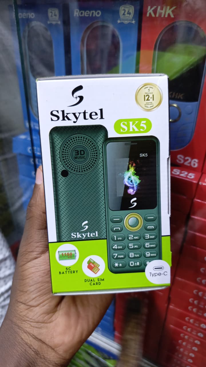 KILIMALL Anniversary sale!!! SKYTEL SK4 1.77" SCREEN DISPLAY DUAL SIM FEATURE PHONE 1150mAh BATTERY CAPACITY TYPE C CHARGING ,with MP3,MP4, Radio, Flash Torch ,big battery and camera feature phone