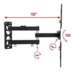 14'' , 32'', 43'', 50'', 55'' inches, 60'' Rotating and Tilt TV Wall Mount Bracket – Full Motion & Swivel, VESA Compatible, Heavy-Duty Articulating Arm
