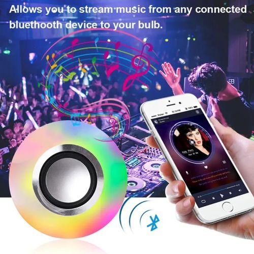 Double Base Wireless Bluetooth Speaker Bulb APP Control LED Lamp Smart Light Music Player Audio Remote Control Subwoofer Speaker Systems