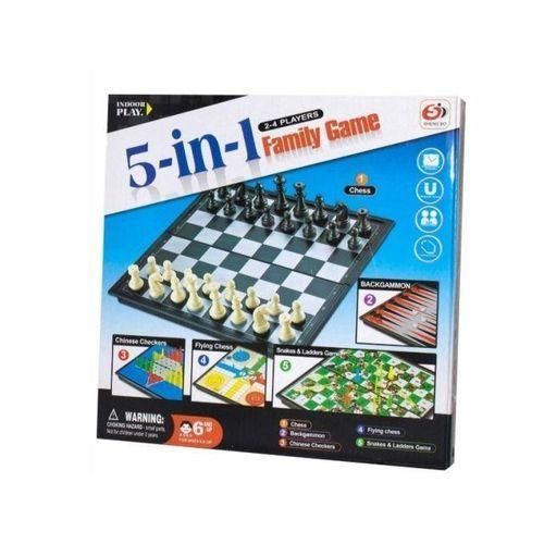 5 in 1 Chess Game Board Set Board Game Portable Travel Board Game Mini Magnetic Chess Game Chess board Flying Chess Checker Snake Chess Draughts Ladders Checker