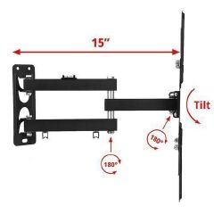 TV Wall Mount TV Stand 14″-55″ Steel Material Fixed - Swivel Solid Wall Black Quality product rotating wall bracket 14 inch to 55 inch support affordable HDL-11