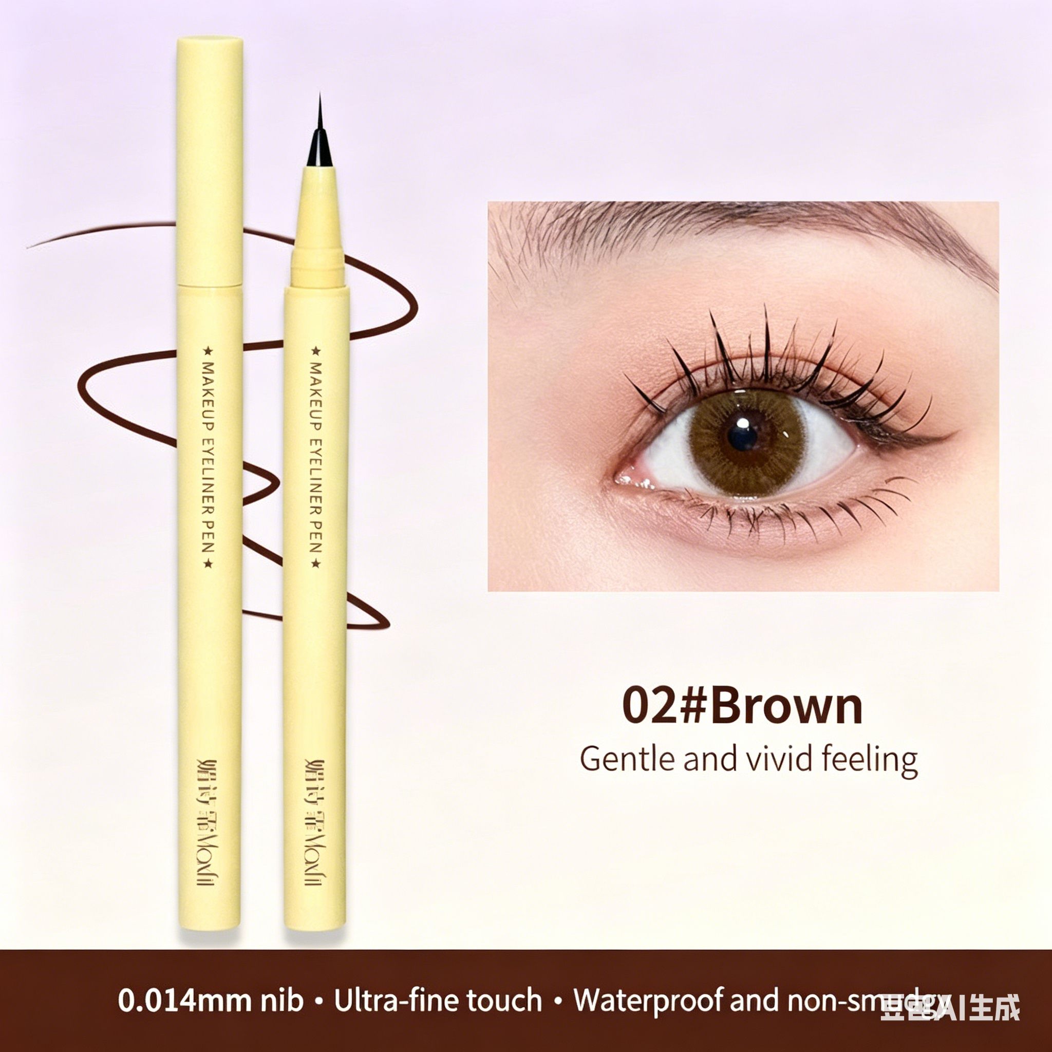 MeishiFei Steel Tube Mascara Lengthening Curling Waterproof Sweatproof Long Lasting Natural No Clumping