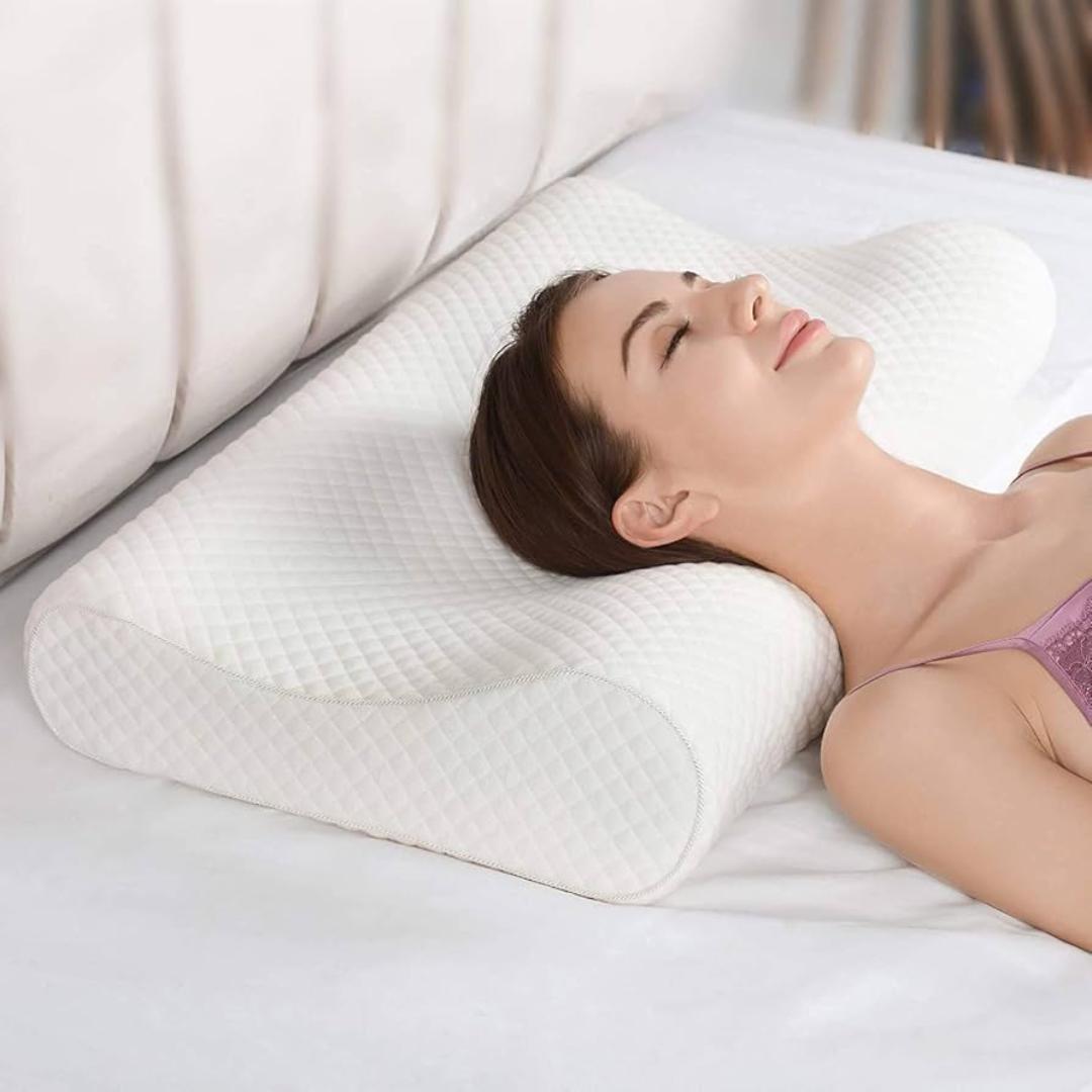 Orthopedic Cervical Contour Memory Foam Pillow – Neck Support for Better Sleep