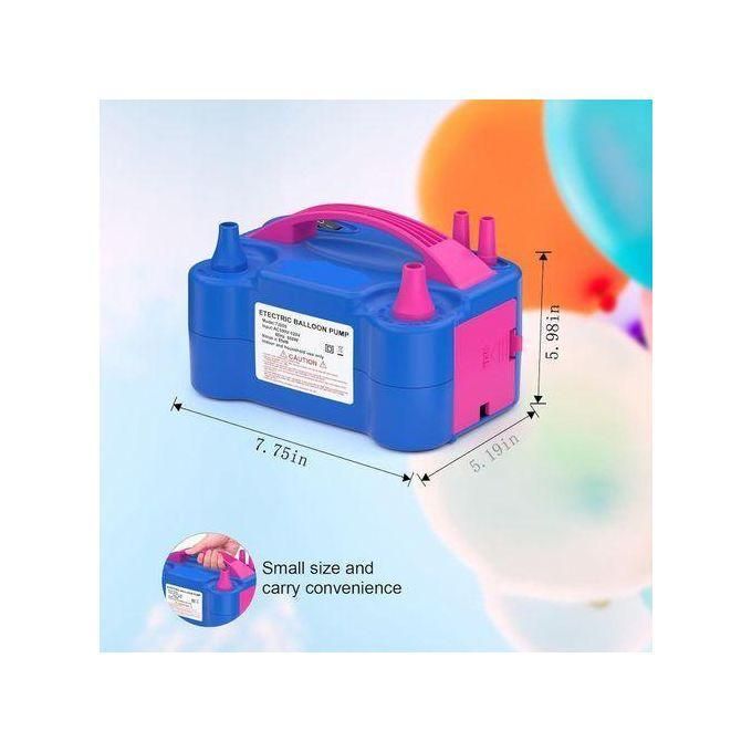 Electric Balloon Pump, Portable Electric Balloon Blower Balloon Air Pump with Dual Nozzles, Balloon Inflator, Electric Balloon Pump with Dual Nozzles, Portable Air Pump, for Arch Wreath Party Decorati