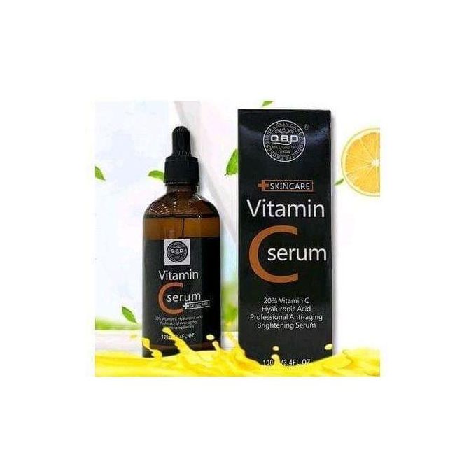 QBD Skincare Vitamin C Serum 100ml Brightening Anti Aging Face Serum Removes Dark Spots Acne Scars Hydrating Glow Boosting Skin Repair Even Tone Facial Serum For All Skin Types