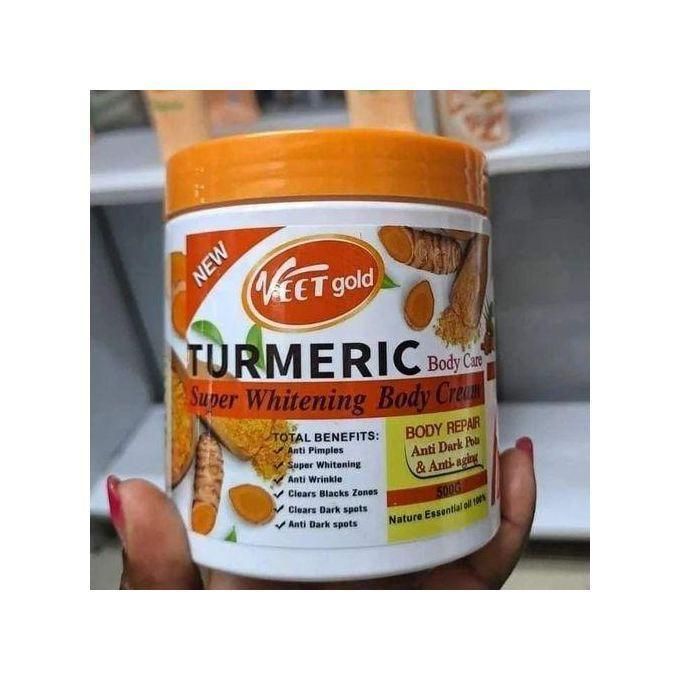 Veetgold Turmeric Whitening Salt Scrub 500g Body Care Shower Cream Exfoliating Brightening Repair Anti Dark Spots Moisturizing Smooth Skin Anti Aging Glow Body Scrub For Women And Men All Skin Types
