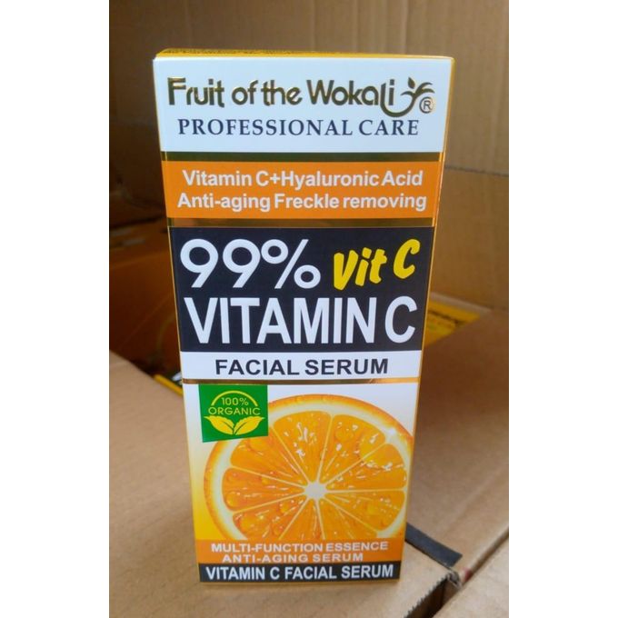 Vitamin C Facial Serum 99% Organic Multi Function Essence Anti Aging Brightening Dark Spots Removal Hydrating Repair Smooth Glow Skin Pore Minimizing Fast Absorbing Face Serum For Women And Men
