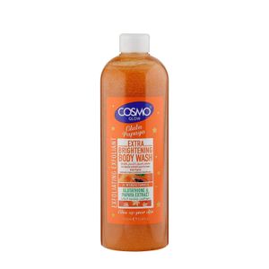 Cosmo Glow Gluta Papaya Glow Enhancing Body Wash 1000ml Exfoliating Shower Gel with Glutathione Papaya Extract Natural Pumice for Soft Smooth Radiant Looking Skin Daily Body Cleanser