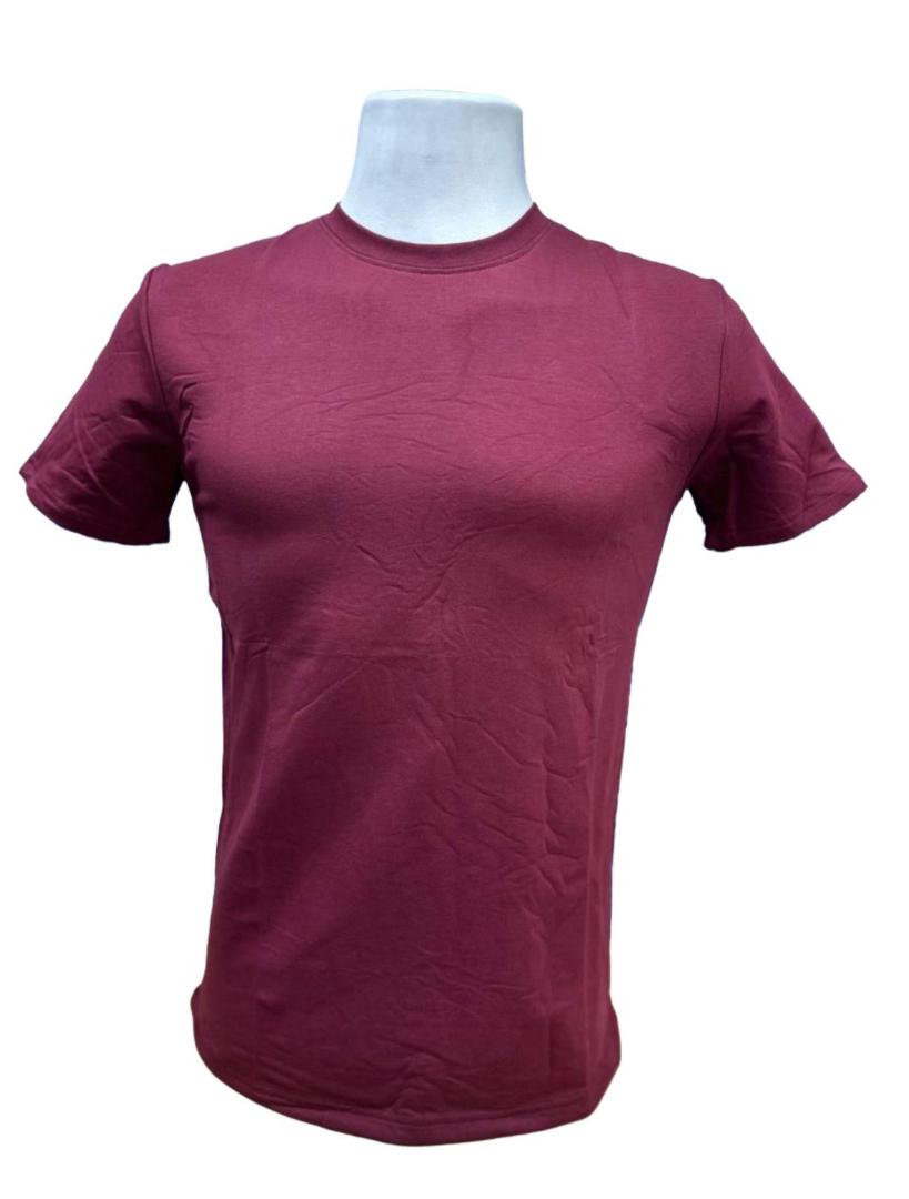 Unisex Maroon Cotton Tshirts