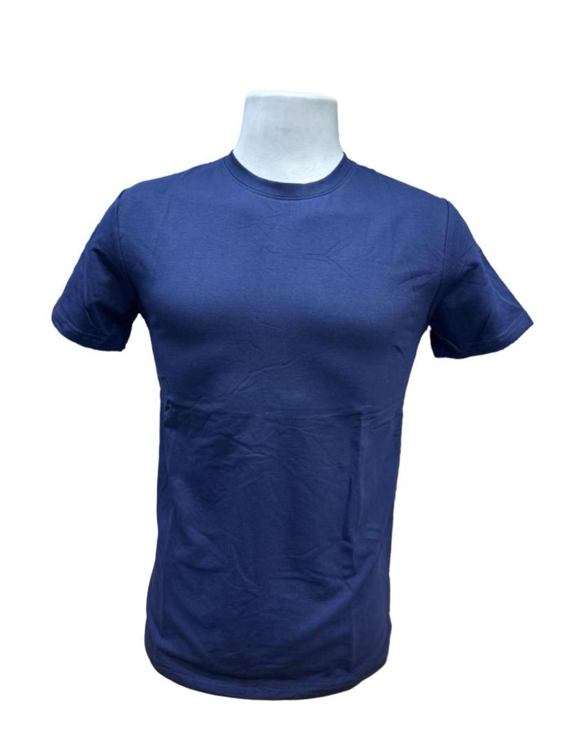 Unisex Navy Blue Cotton Tshirts