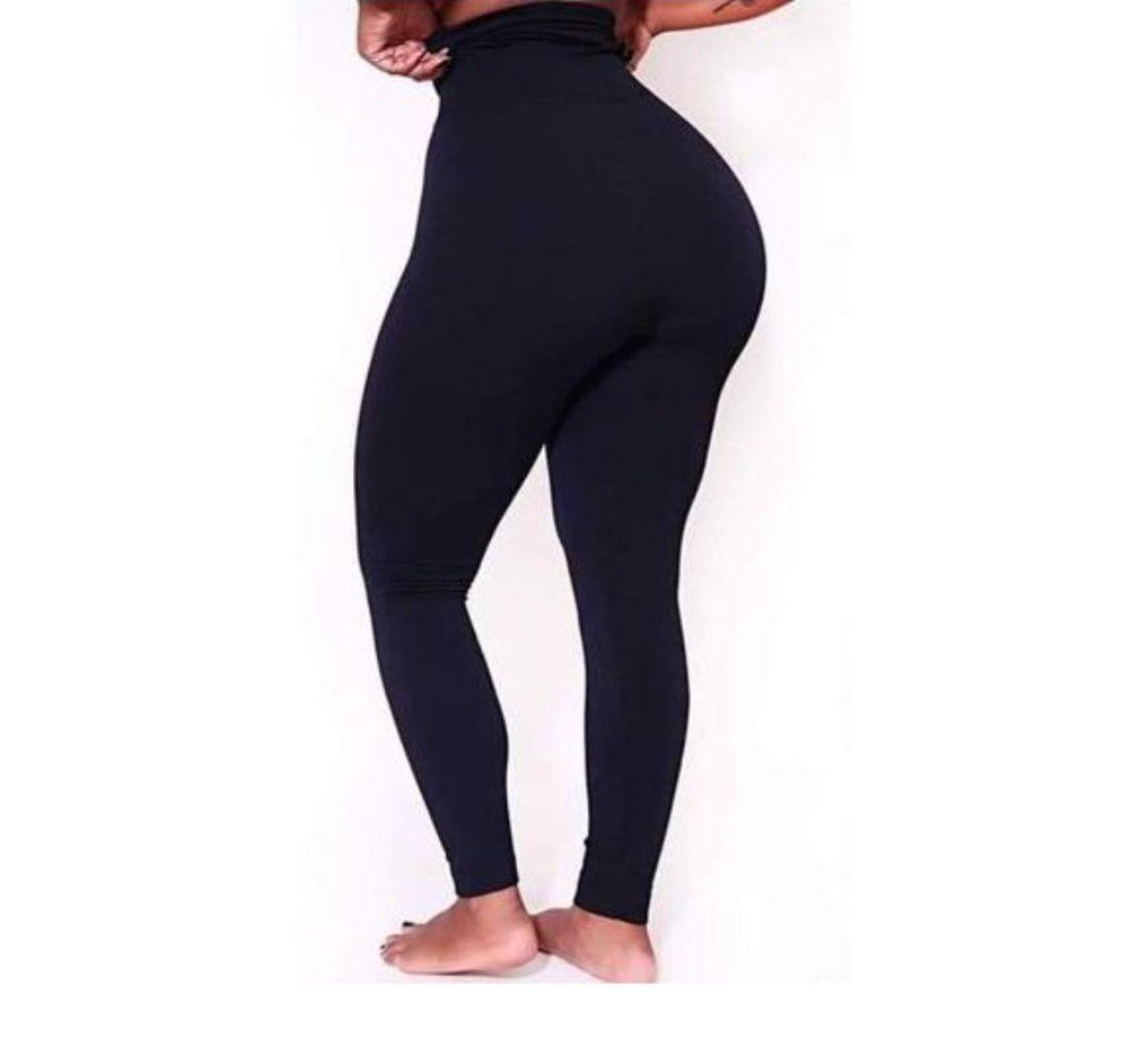 Black High Waist Ladies Cotton Tights-Free Size Fitting