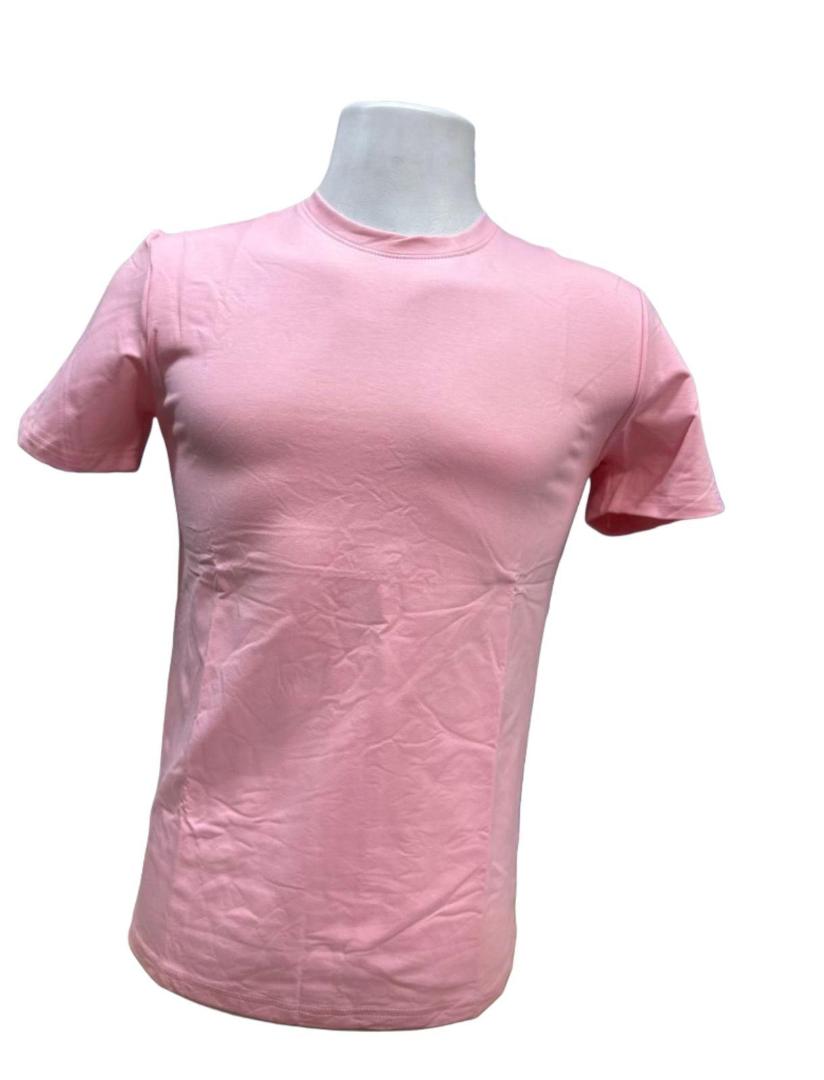 Unisex Pink  Cotton Tshirts