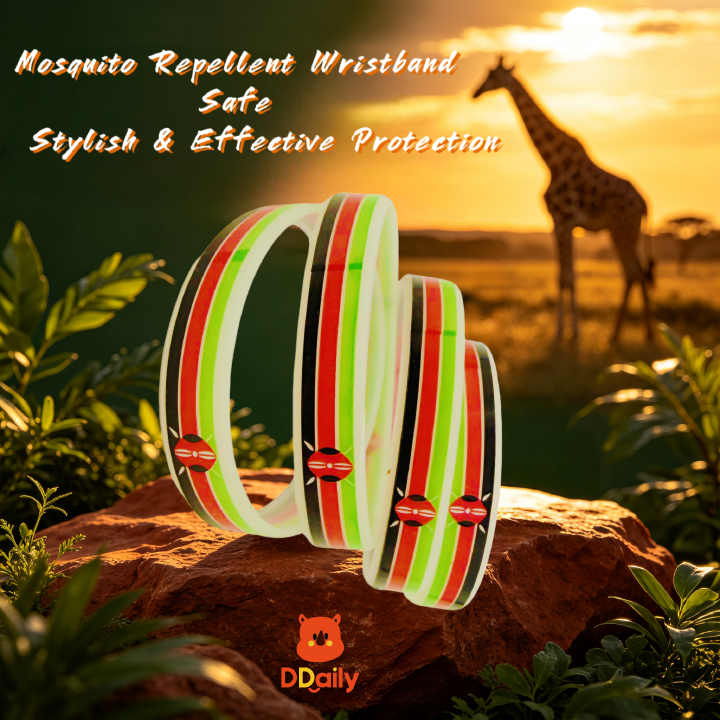 Mosquito Repellent Wristband -Mosquito Repellent Bracelet – Long Lasting DEET-Free Anti Mosquito Band for Outdoor Camping, Fishing, Hiking & Daily Use