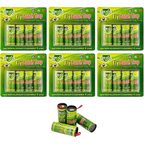 Strong Sticky Fly Trap Paper Roll Fly Catcher Killer Mosquito Insect Trap Indoor Outdoor